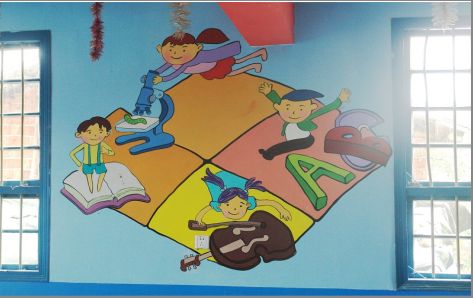 宜川幼儿园墙体手绘